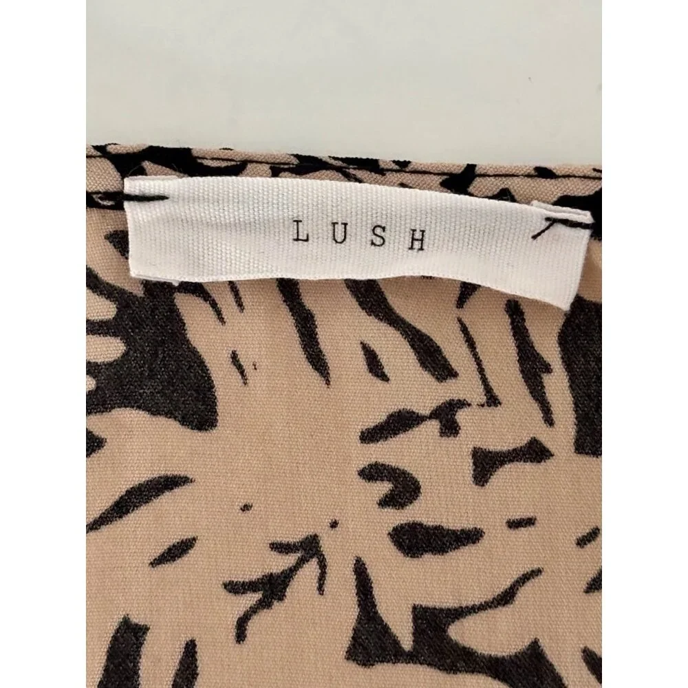 Y2K Floral Mini Dress M Skater Tie Front Back Cutout Festival Boho Chic Resort - Picture 3 of 13